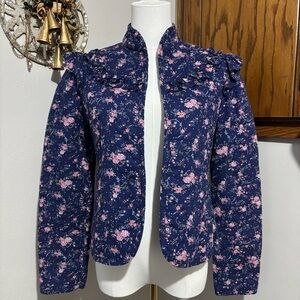 Gunne Sax M Vintage 70s Quilted 
Prairie Jacket